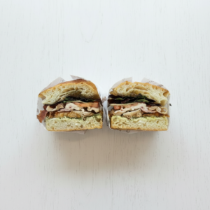bacon and chicken focaccia