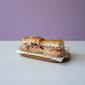 Straciatella chicken club focaccia in NOTTINGHAM for collection and delivery